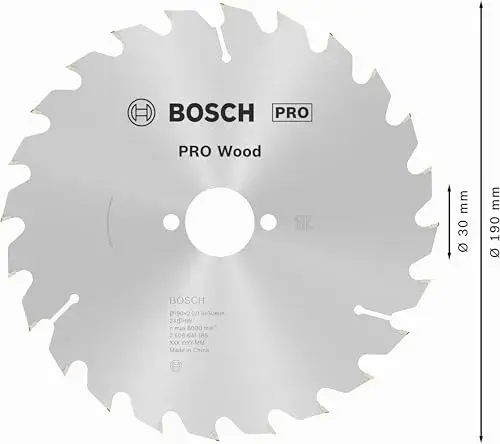 Bosch Optiline Madeira Disco de Corte 190x30mm Prateado
