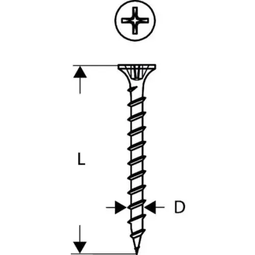Bosch Parafusos em fita 2608000549 3,9x35mm Fosfatados