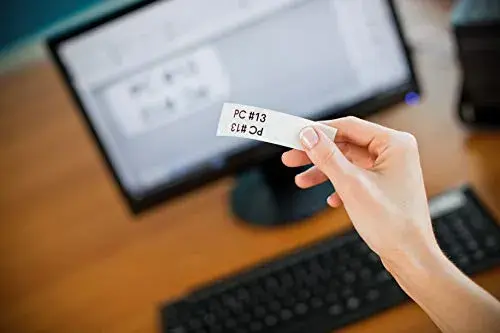 Brother FLE2511 Etiquetas Bandeira 21mm Preto/Branco 72 unidades