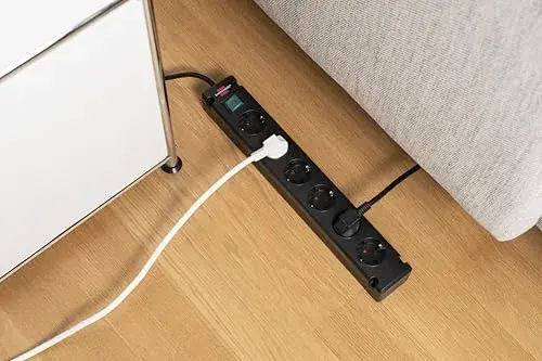 Brennenstuhl Base de Tomas Multiplas 6 Tomadas Bremounta Negra