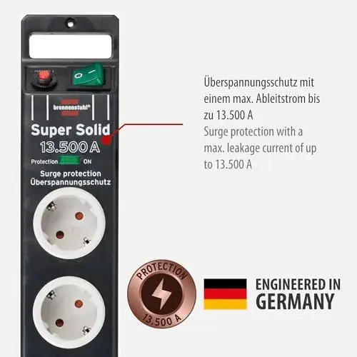 Brennenstuhl Protege 5 Tomadas Extensão Elétrica