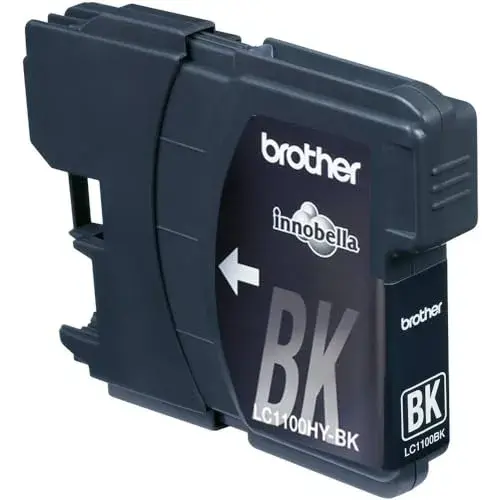 Brother LC1100HYBK Tinta à base de pigmentos até 900 páginas Preto