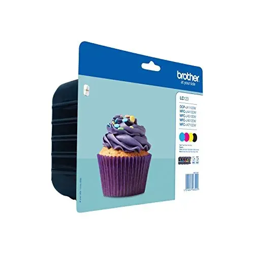Brother LC123 Tinta a jato 600 páginas Preto, Ciano, Magenta, Amarelo