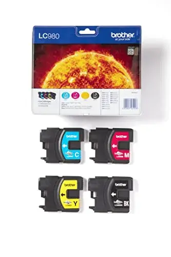Brother LC980VALBP Tinta à base de pigmentos Const. 4 unidades Preto, Ciano, Magenta, Amarelo