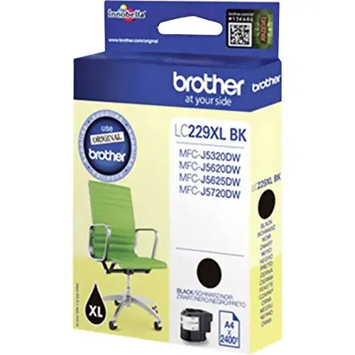 Brother MFC-J5320DW Tinta à base de pigmentos Capacidade até 2400 páginas Preto