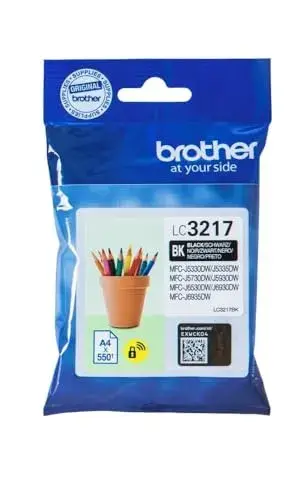 Brother MFC-J6530DW LC-3217BK Tinta à base de pigmentos 550 páginas Preto