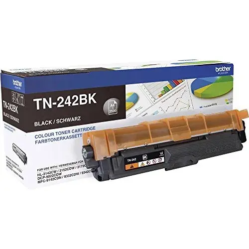 Brother TN-242BK Toner Preto Alto Desempenho 2500 páginas