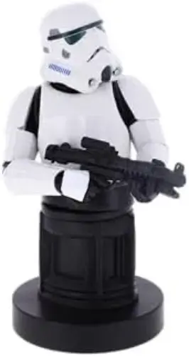 Cable Guys Stormtrooper Suporte de Carregamento USB para Smartphones e Controles Preto e Branco