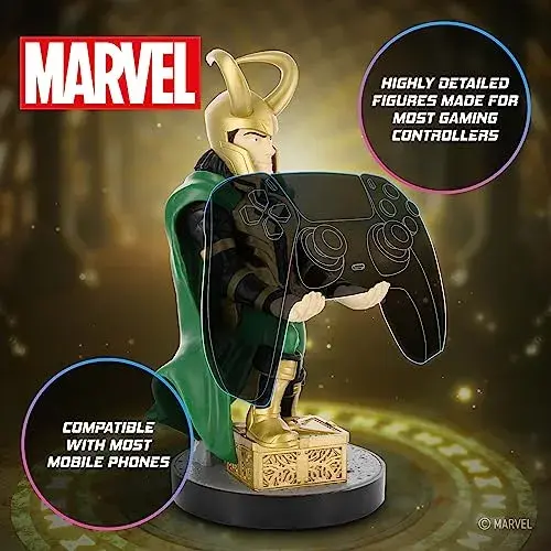Cable Guys Loki Suporte para Controlador e Telefone Marvel Preto