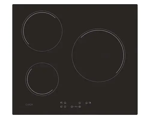 Candy CH63CT 5500W Placa Vitrocerâmica Preto Cozinha
