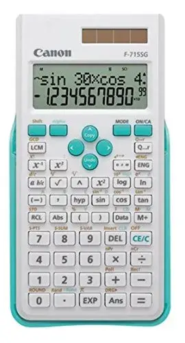 Canon F-715SG Calculadora com Tela de 2 Linhas e 250 Funções