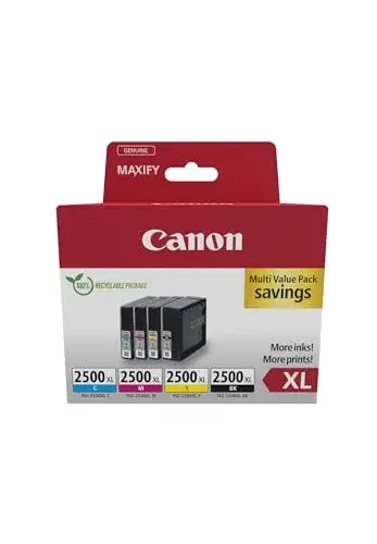 Canon PGI2500XL Pack 4 Cores Tinteiro Original