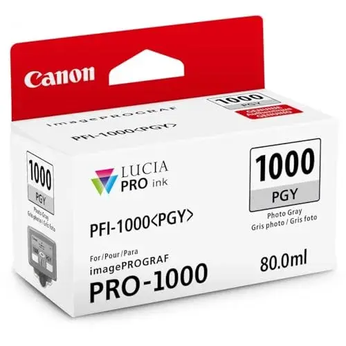 Canon PFI-1000PGY Tinta pigmentada 80ml Cinzento