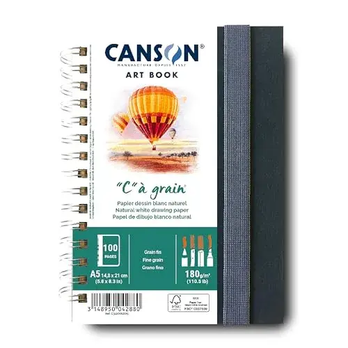 Canson Caderno Artbook A5 Grain 180g