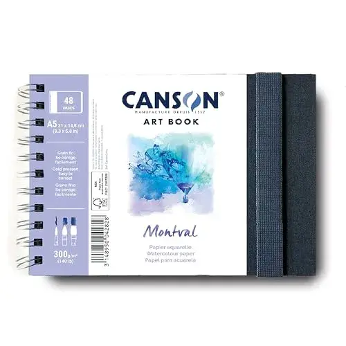 Canson Caderno Artbook Montval A5 300gr 48 Fls
