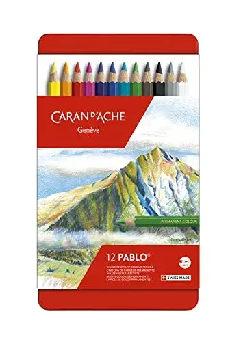 Caran d’Ache Lápis de Cor Aguareláveis Multicolor 12 un
