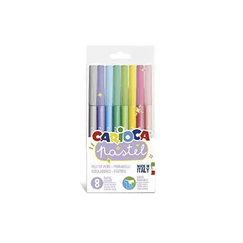 Carioca Marcador Escolar Pastel 8 Cores Pastel