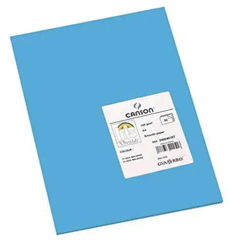 Cartolina 185g Azul Din A4 50 Fls