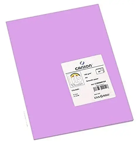 Cartolina 185g Lilás A4 50 folhas