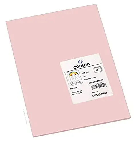 Cartolina 185g Rosa A4 50 Fls