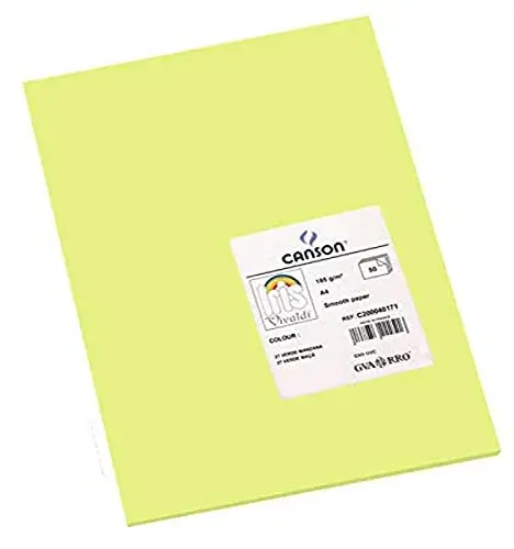 Cartolina 185g Verde A4 50 folhas