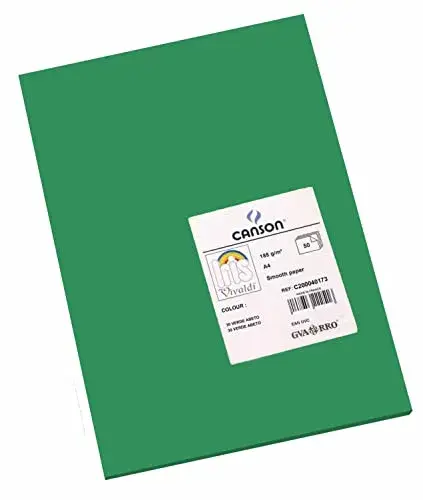 Cartolina 185g Verde Escuro A4 50 Fls
