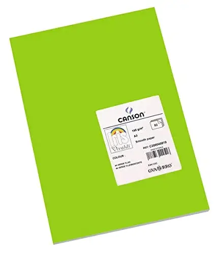 Cartolina íris 185g verde fluorescente A3 50 folhas
