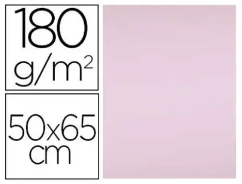 Cartolina 180g Rosa 50×65 cm 25 un