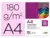 Cartolina A4 180g rosa 100 folhas