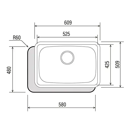 Cata CSS 60-1 Lava-Louças 60cm