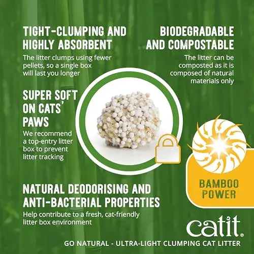 Catit Areia Baunilha 3.6kg Super macia e biodegradável