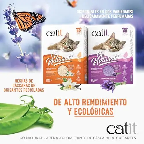 Catit Areia Ervilha Reciclada Lavanda 14L