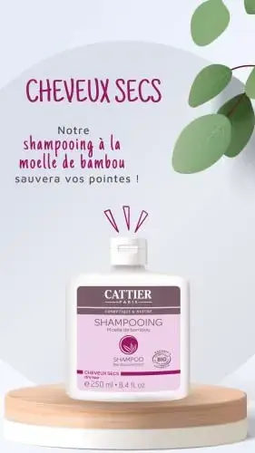 Cattier Shampoo Bambu Cabelo Seco 250ml