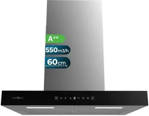 Cecotec Bolero Flux TT 605500 70W Exaustor Preto Filtro de gordura