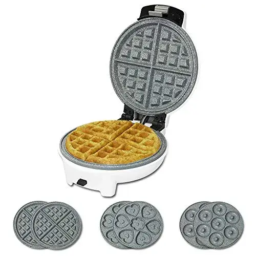 Cecotec Fun Gofrestone 700W Capacidade 4 Waffles Branca 3 em 1