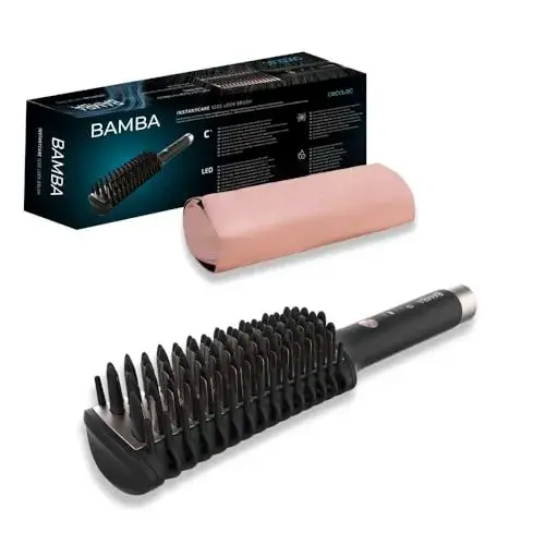 Cecotec Modelador Brush Bamba 56W Preto Alisa e ondula