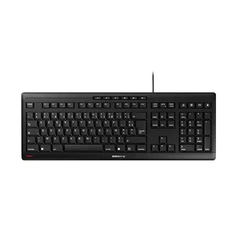 Cherry JK-8500FR-2 Teclado Cabo Preto Francês Com Teclado Numérico