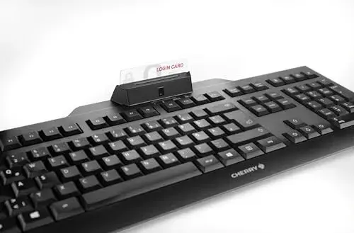 Cherry KC 1000 SC Teclado Fios Preto QWERTY