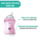 Chicco Natural Feeling 250ml Rosa Silicone