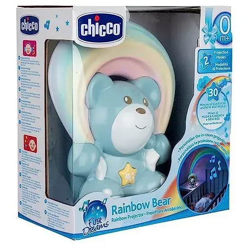 Chicco Projetor Ursinho Rainbow Azul com Música Relaxante