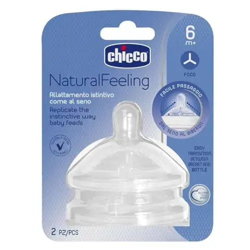 Chicco Tetina Silicone NaturalFeeling Rápido 6M+