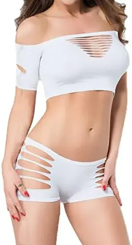 Chilirose CR-3779 Conjunto Sensual Branco