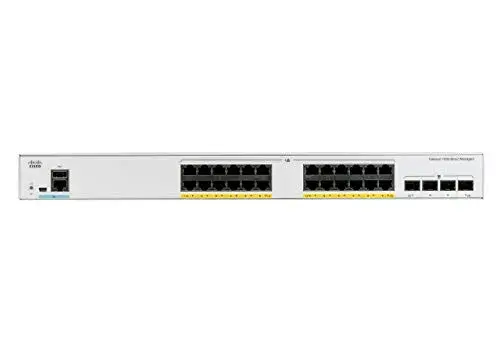 Cisco Catalyst 1000-24P-4X-L Switch Gerenciado 24 portas PoE Gigabit Ethernet