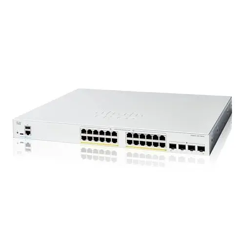 Cisco Catalyst 1200-24FP-4G Switch de Rede 10/100/1000 24 Portas
