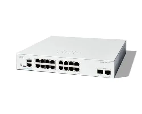 Cisco Catalyst 1300-16T-2G Switch 10/100/1000 16 Portas