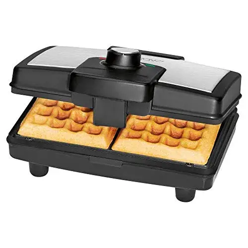 Clatronic WA 3606 800W 2 waffles Preto Revestimento antiaderente