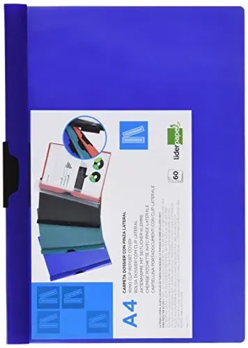 LiderPapel Pasta c/ Clip 60 Fls A4 Azul
