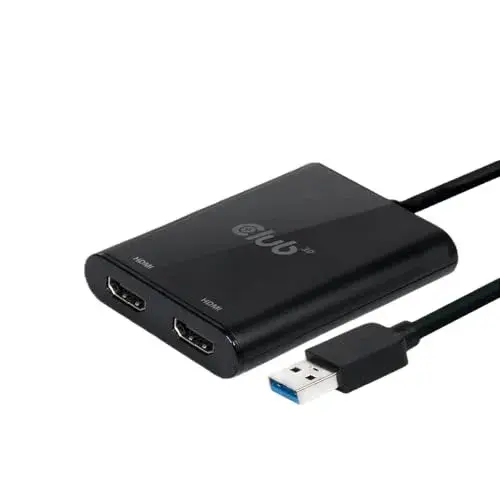 Club 3D CSV-1474 Hub USB A 2x HDMI 4K