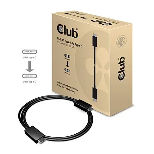 Club 3D CAC-1522 Cabo USB C Macho 80cm USB C Macho
