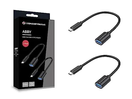 Conceptronic ABBY11B Cabo USB 0,2m USB C para USB A